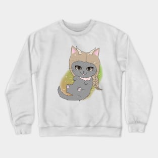 Zodiac Astrology Horoscope Star Sign Cat - Capricorn Crewneck Sweatshirt